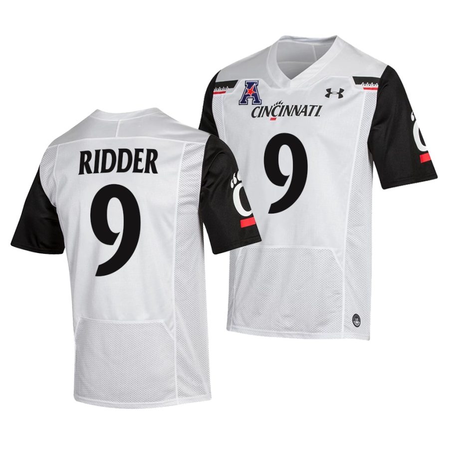 cincinnati bearcats desmond ridder white college football men jersey