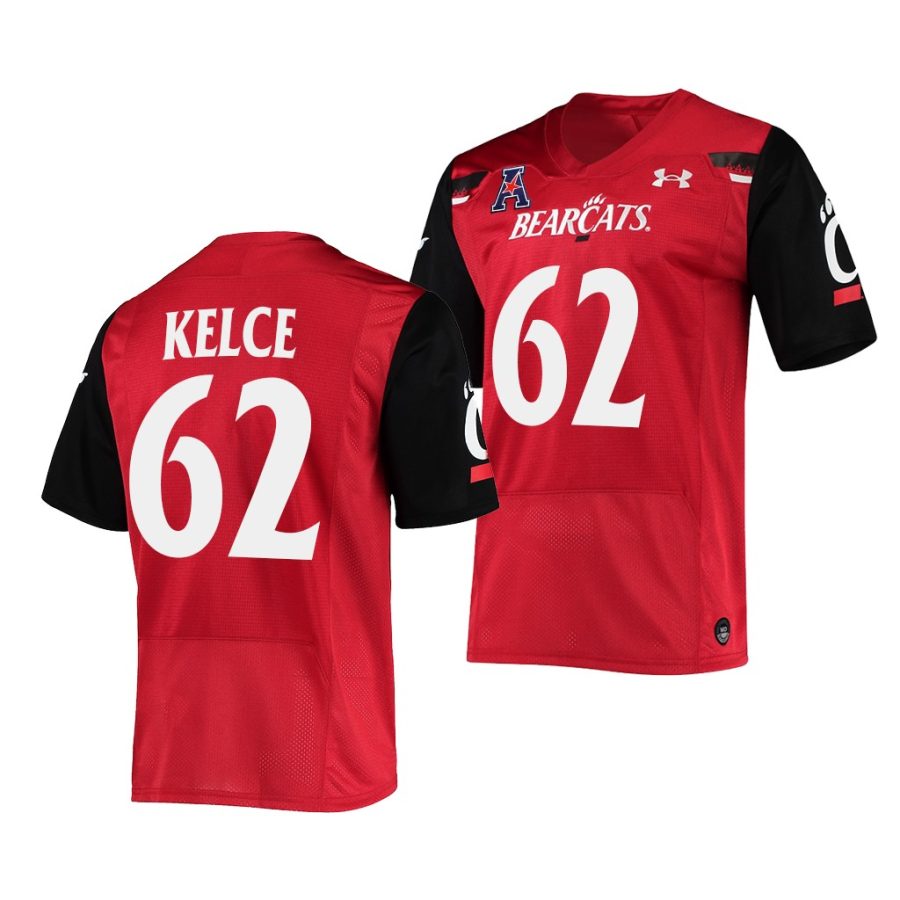 cincinnati bearcats jason kelce red premier football nfl alumni jersey