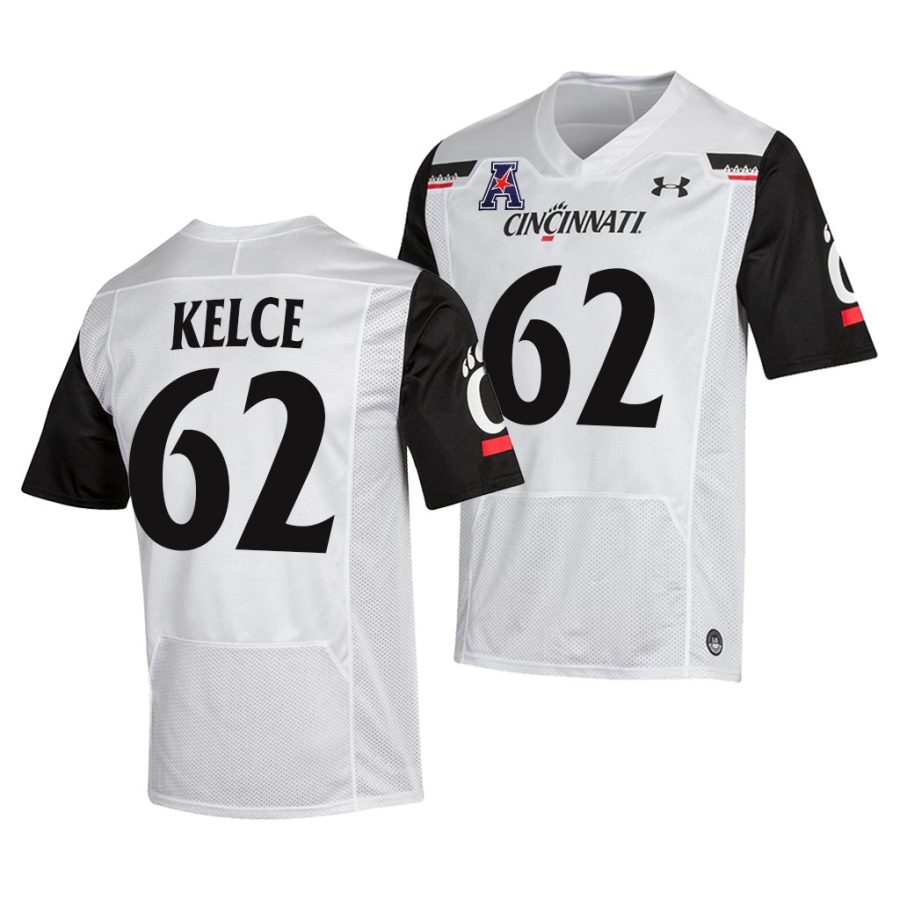 cincinnati bearcats jason kelce white college football nfl alumni jersey