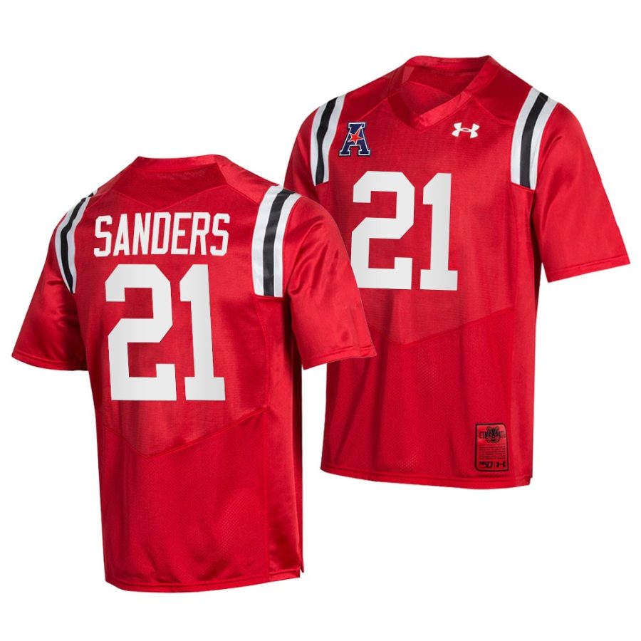 cincinnati bearcats myjai sanders red college football 150th anniversary men jersey