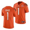 cincinnati bengals ja'marr chase orange super bowl lvi nfl draft jersey