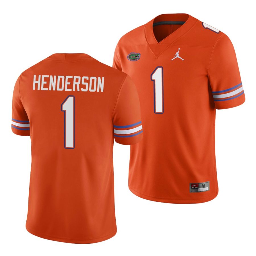 cj henderson orange game men's jersey