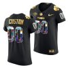 clemson tigers custom golden diamond edition college football black jersey