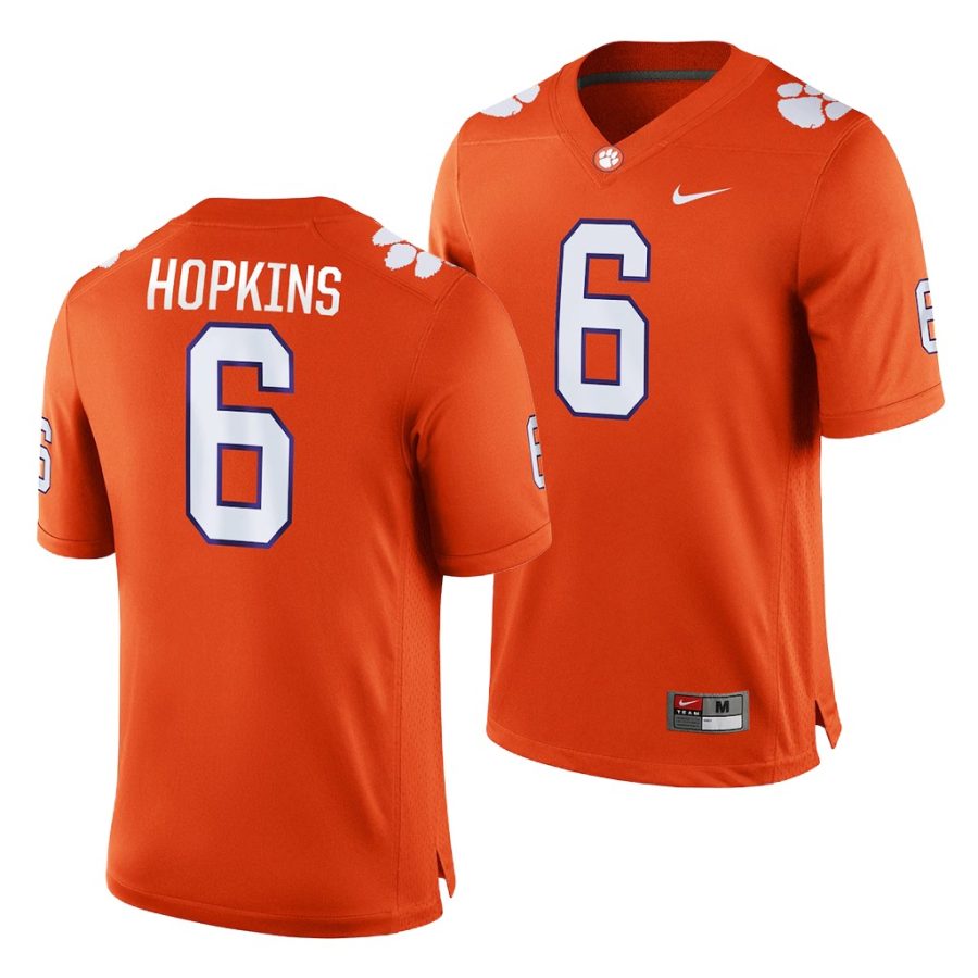 clemson tigers deandre hopkins orange game college football jersey