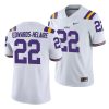 clyde edwards helaire white college football men's jersey