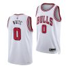 coby white bulls association white 75th anniversary north carolina tar heels 2019 draft jersey