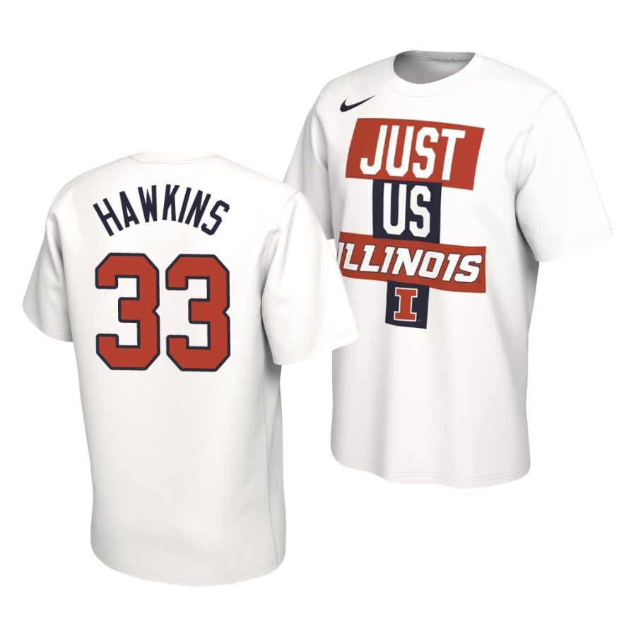 coleman hawkins white just us bench illinois fighting illini shirt