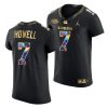 college football sam howell diamond edition black jersey