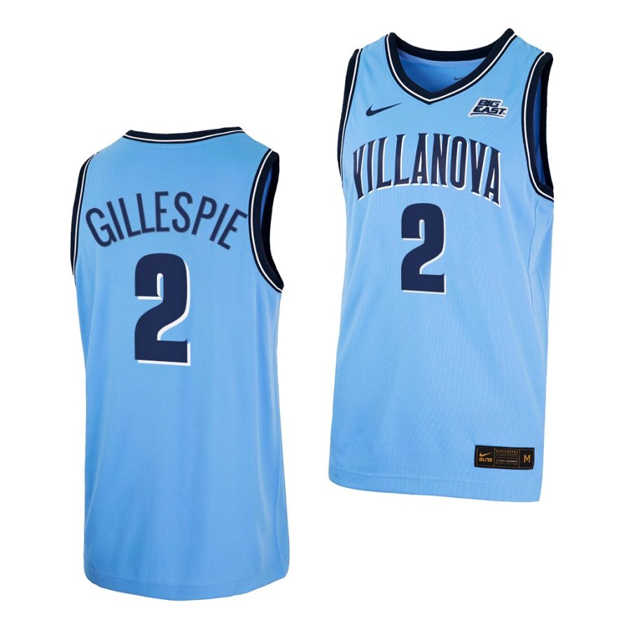 collin gillespie blue college basketball villanova wildcats jersey