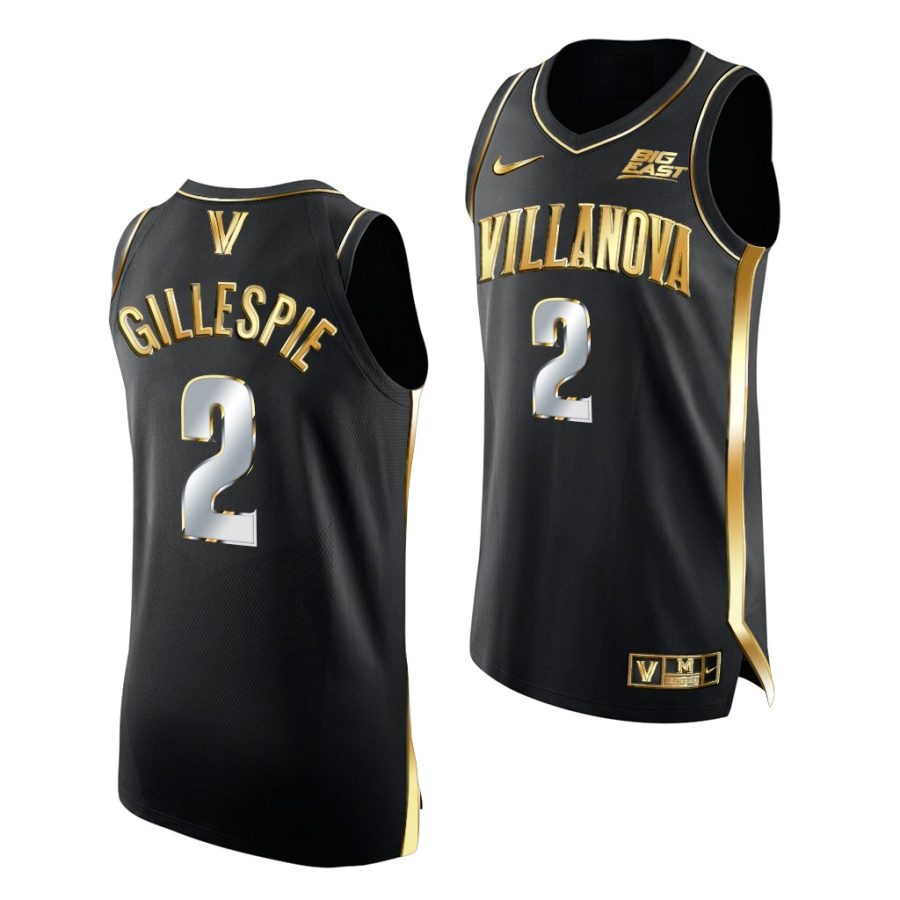 collin gillespie villanova wildcats golden edition 2021 22 authentic jersey