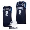 collin gillespie villanova wildcats navy 2021 22elite basketball road jersey