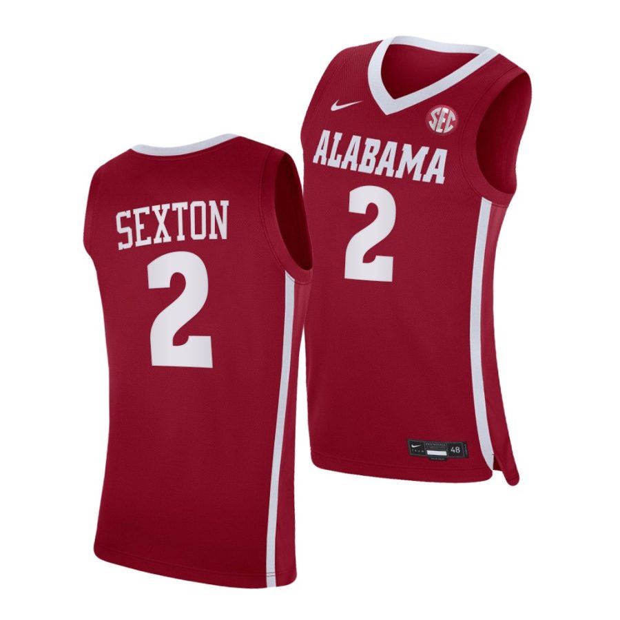 collin sexton crimson replica men jersey