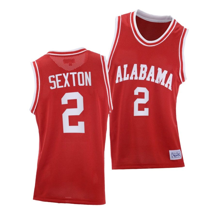 collin sexton red throwback alabama crimson tide jersey