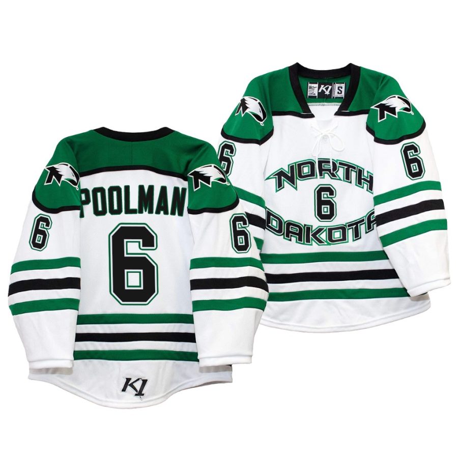 colton poolman nchc home white college hockey jersey