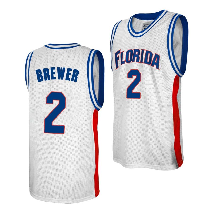 corey brewer white alumni men's jersey