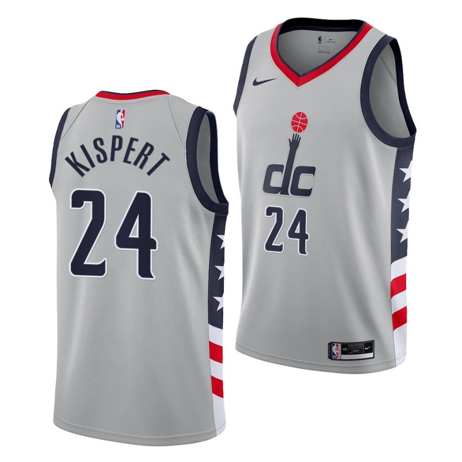 corey kispert wizards gray city edition 2021 nba draft jersey