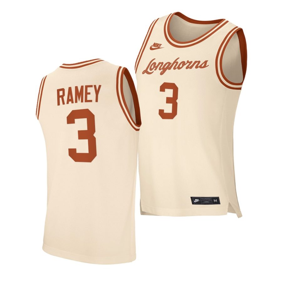 courtney ramey cream retro texas longhorns jersey