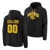 custom black 2020 21 away iowa hawkeyes hoodie