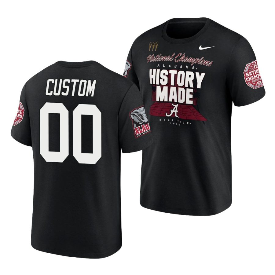 custom black 2020 national champions alabama crimson tide shirt