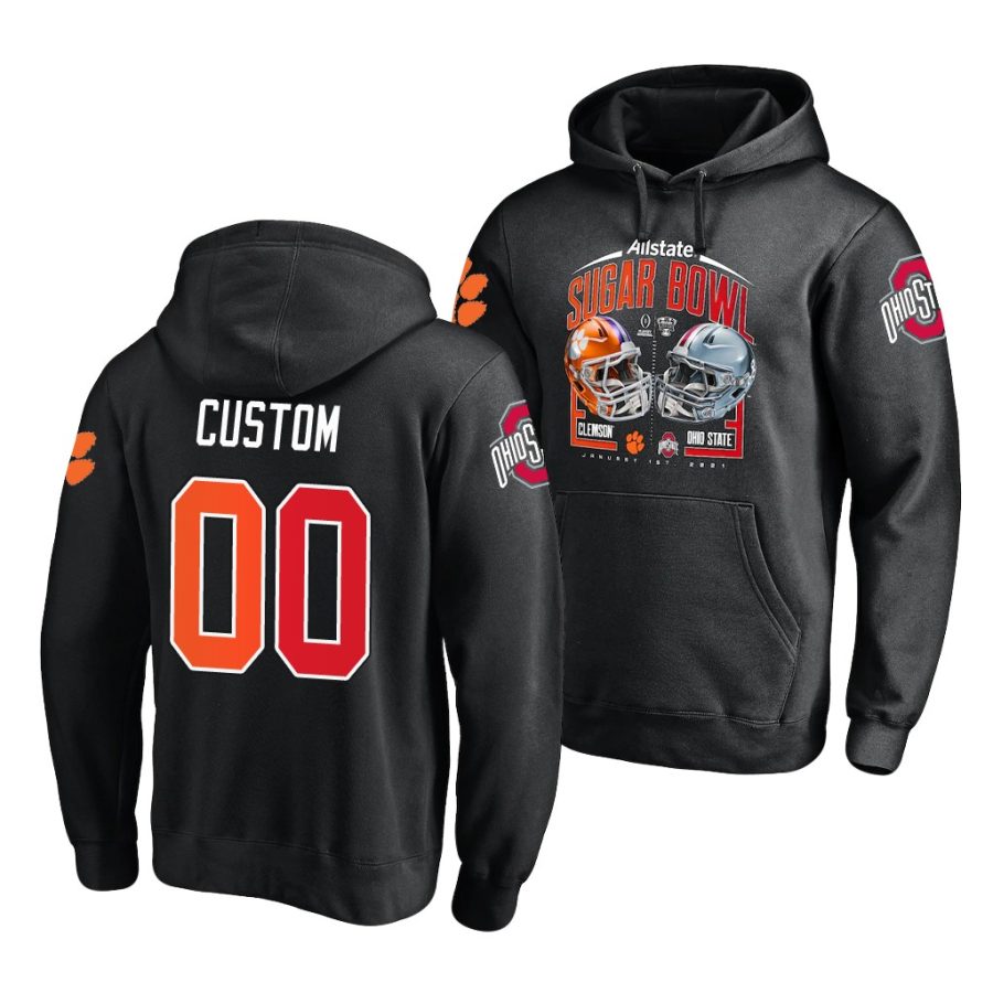 custom black 2021 sugar bowl ohio state buckeyes hoodie