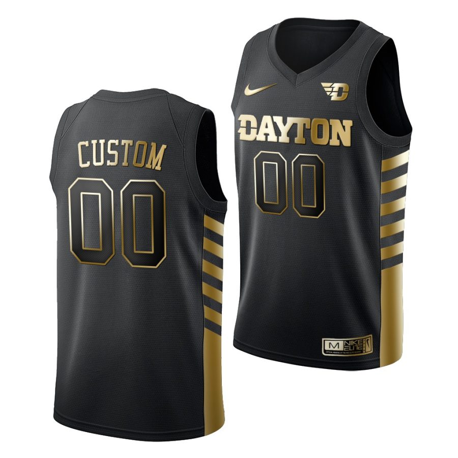 custom black golden edition men's jersey