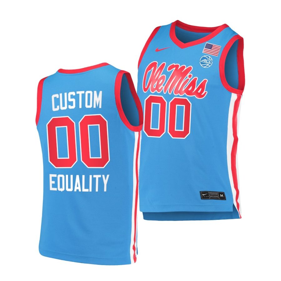 custom blue equality men jersey