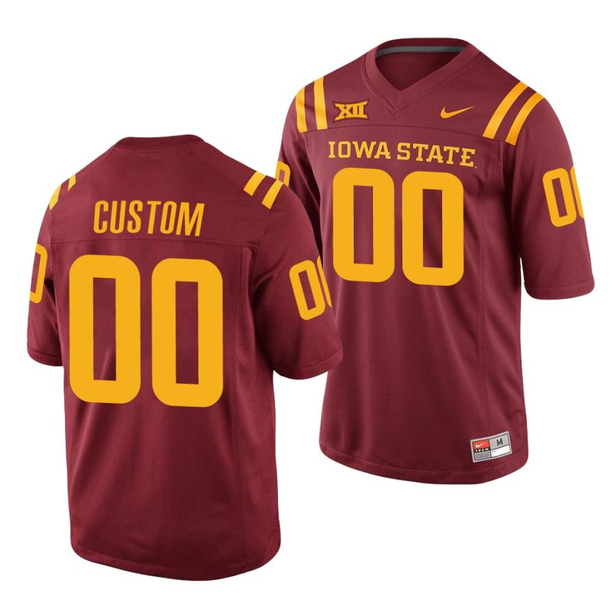 custom cardinal college football iowa state cyclones jersey