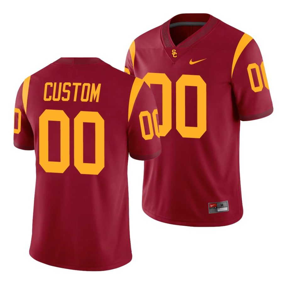 custom cardinal college football usc trojans jersey