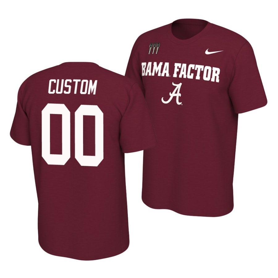 custom crimson college football mantra jersey