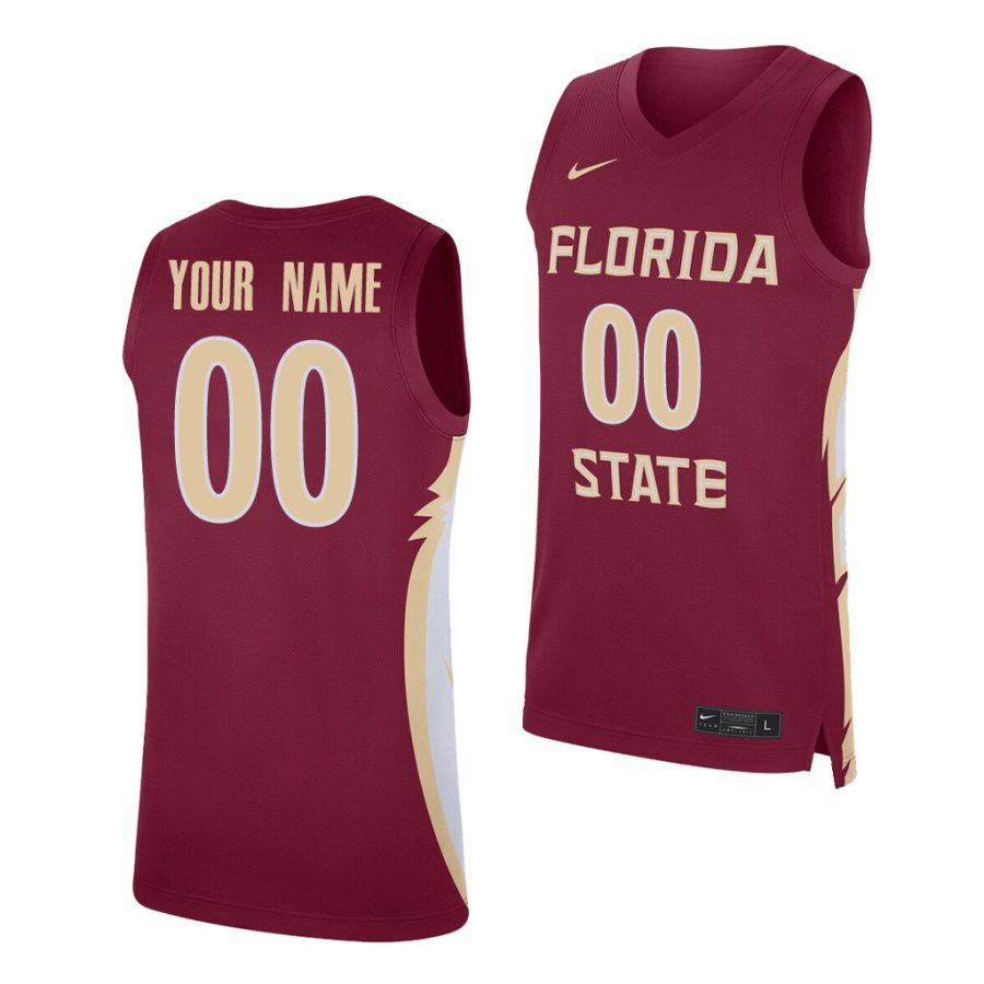 custom garnet replica florida state seminoles jersey