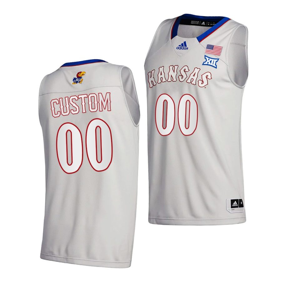 custom gray college basketball men jersey