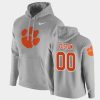 custom heathered gray club college basketball hoodie