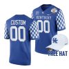 custom kentucky wildcats blue 2021 citrus bowl cfp jersey