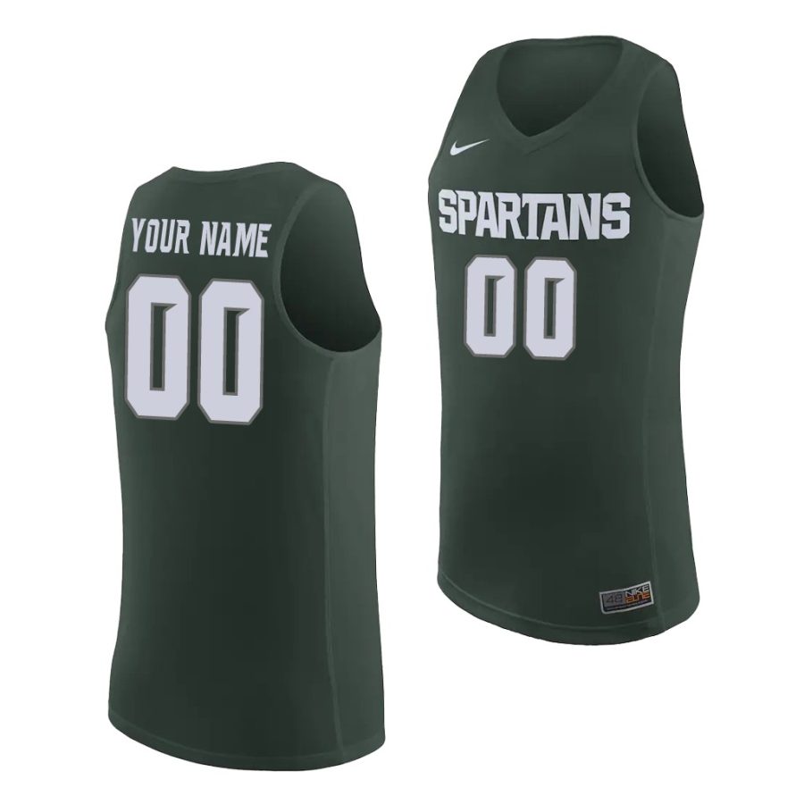 custom michigan state spartans replica basketball jersey