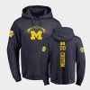 custom navy college football backer hoodie