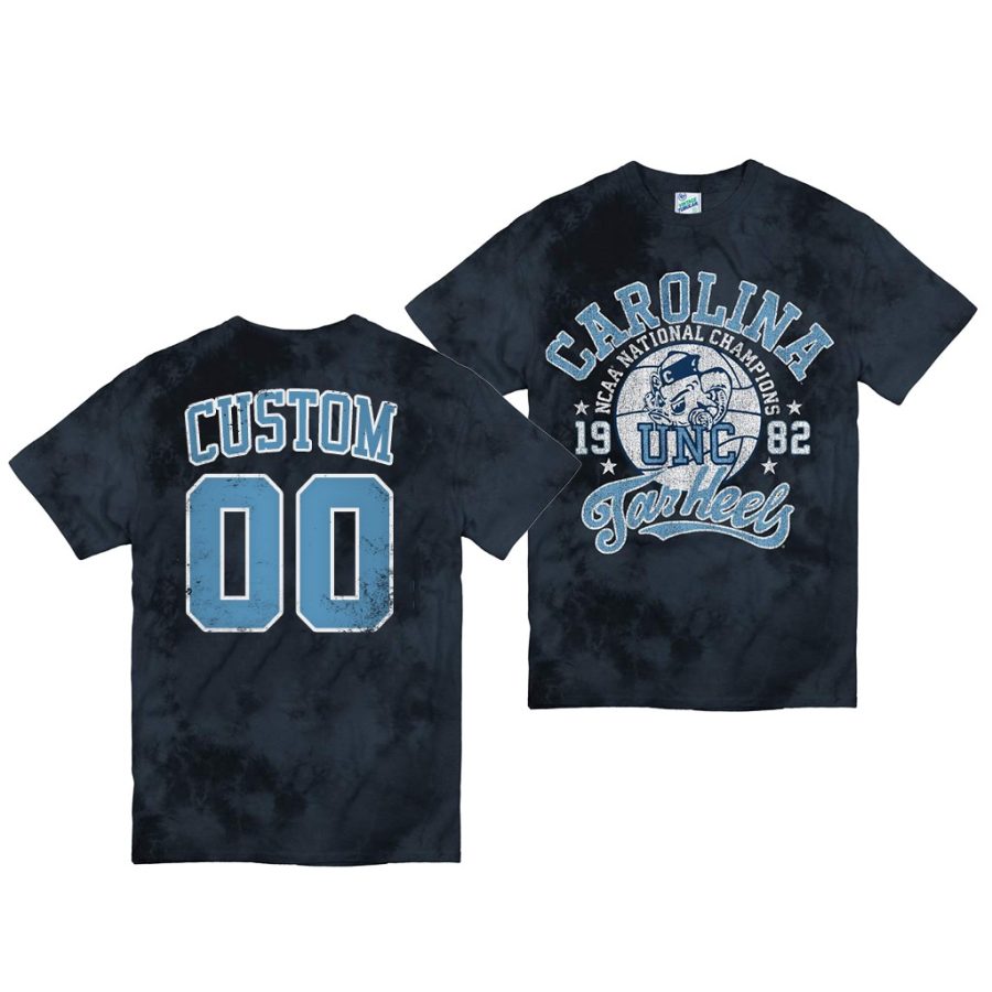 custom navy march madness champs retro tie dye t shirt