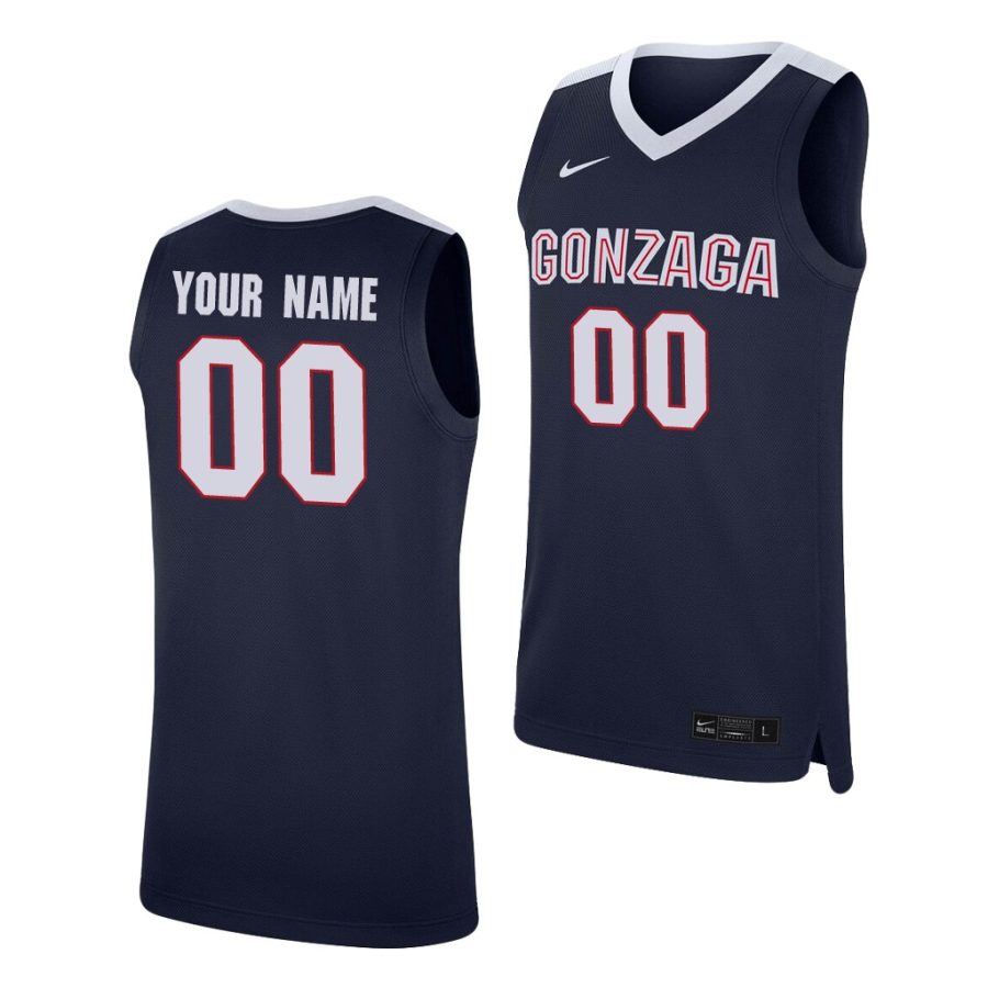 custom navy replica gonzaga bulldogs jersey