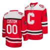 custom ncaa college hockey red jersey