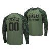 custom olive oht military appreciationcamo longsleeve kansas jayhawks shirt