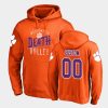 custom orange hometown collection logo hoodie