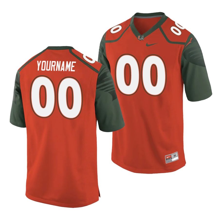 custom orange replica men's jersey