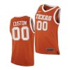 custom orange replica texas longhorns jersey