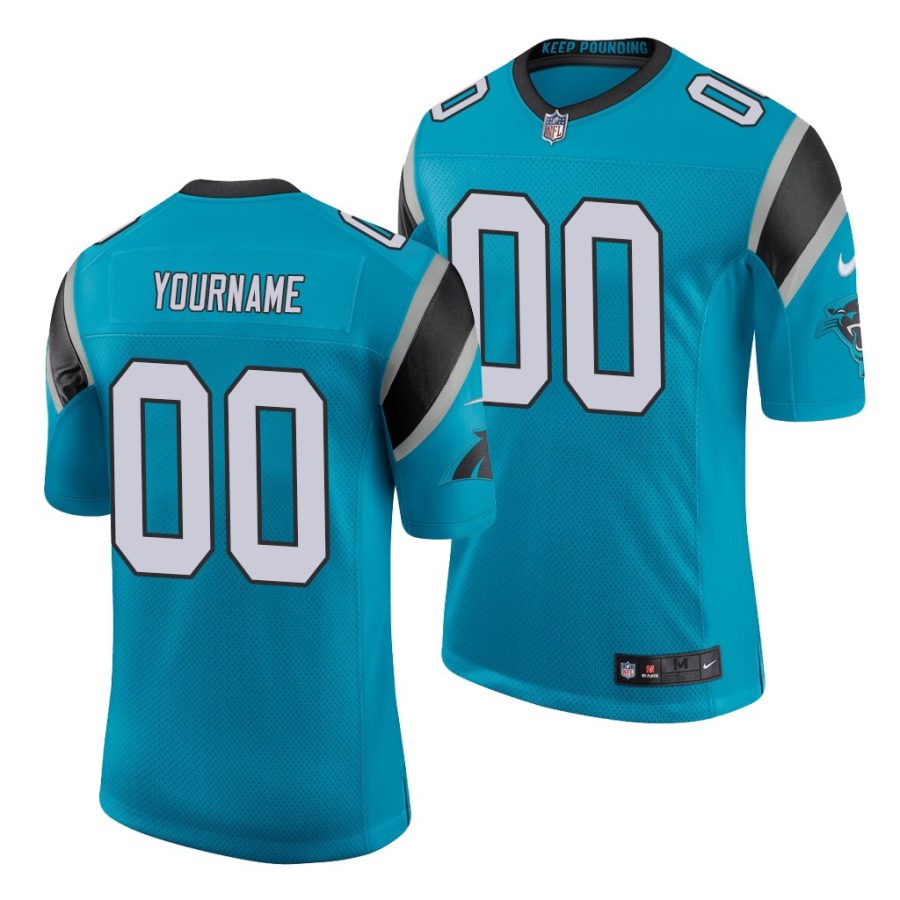 custom panthers 2020 nfl draft classic limited men's blue jersey