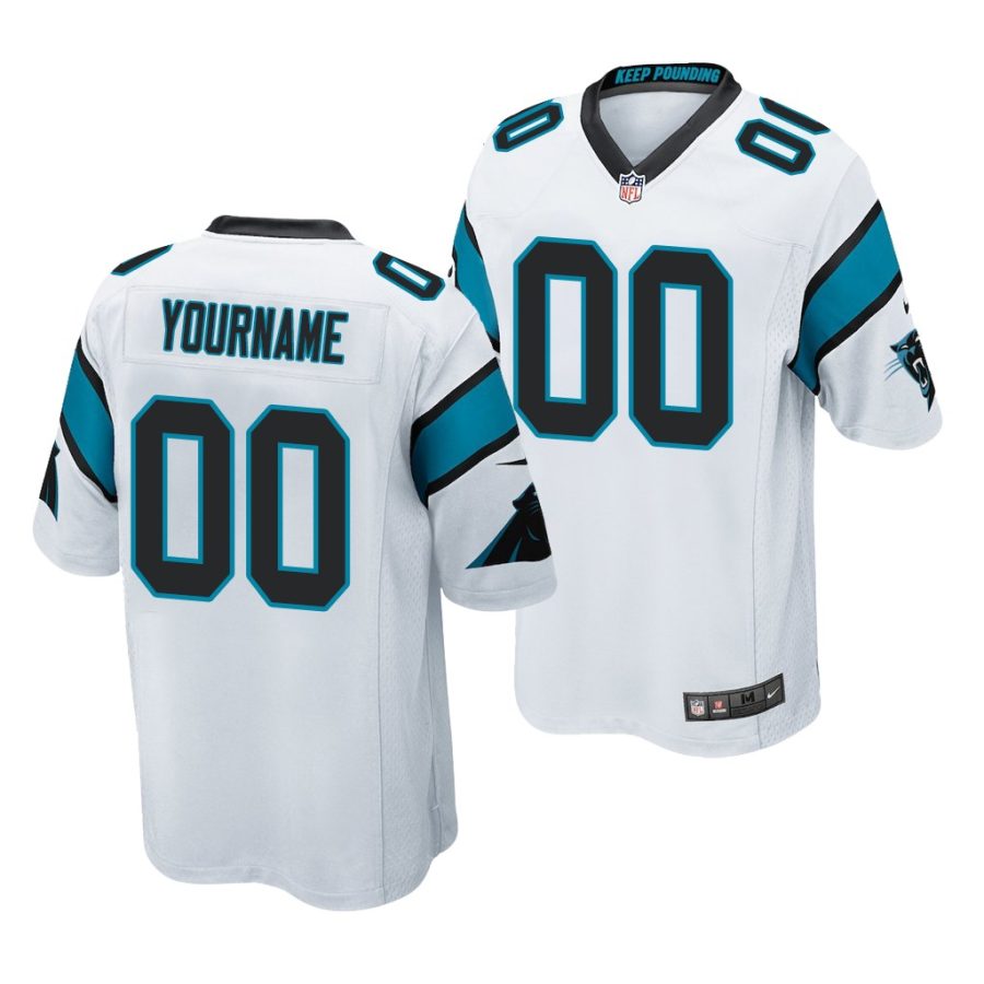 custom panthers 2020 nfl draft game men's white jersey