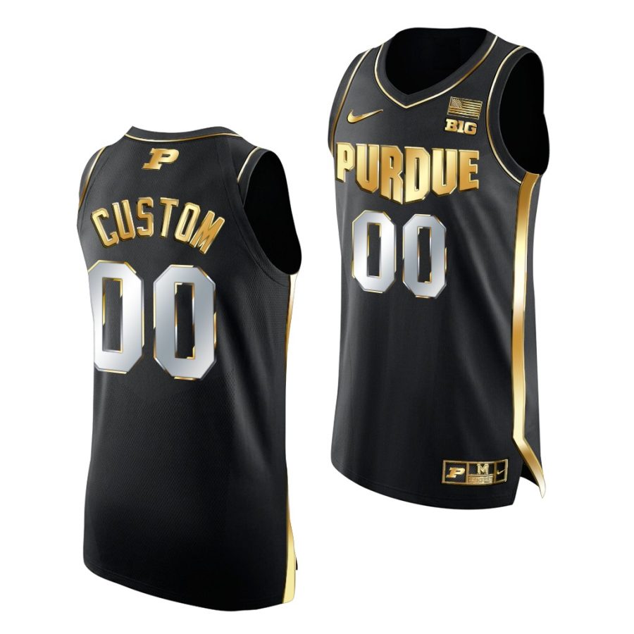 custom purdue boilermakers golden edition 2021 22 authentic basketball jersey