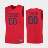 custom red college basketball men's jersey