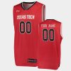 custom red replica college basketball performance jersey