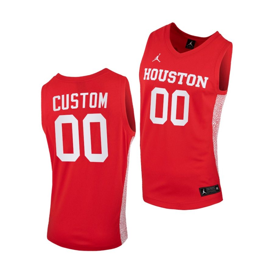 custom red replica men jersey