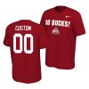 custom scarlet college football mantra jersey