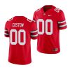 custom scarlet college football men's jersey